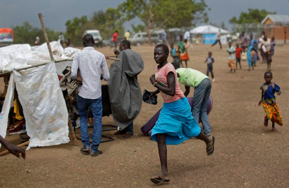 Una refugiada sudanesa en el centro de recepción de Imvepi (Foto de AP / Ben Curtis) 