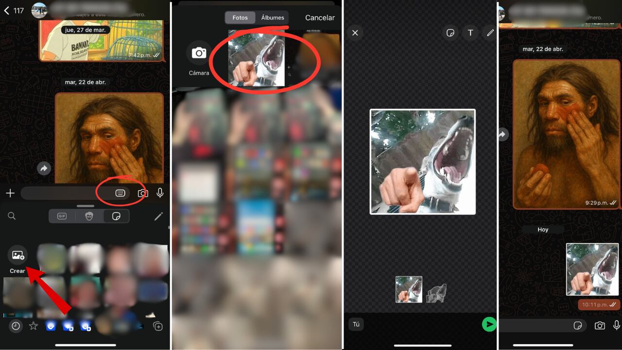 Paso a paso para hacer stickers en WhatsApp.