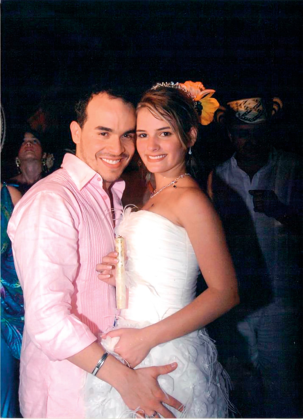 Abelardo De La Espriella con su esposa, Ana Lucía Pineda