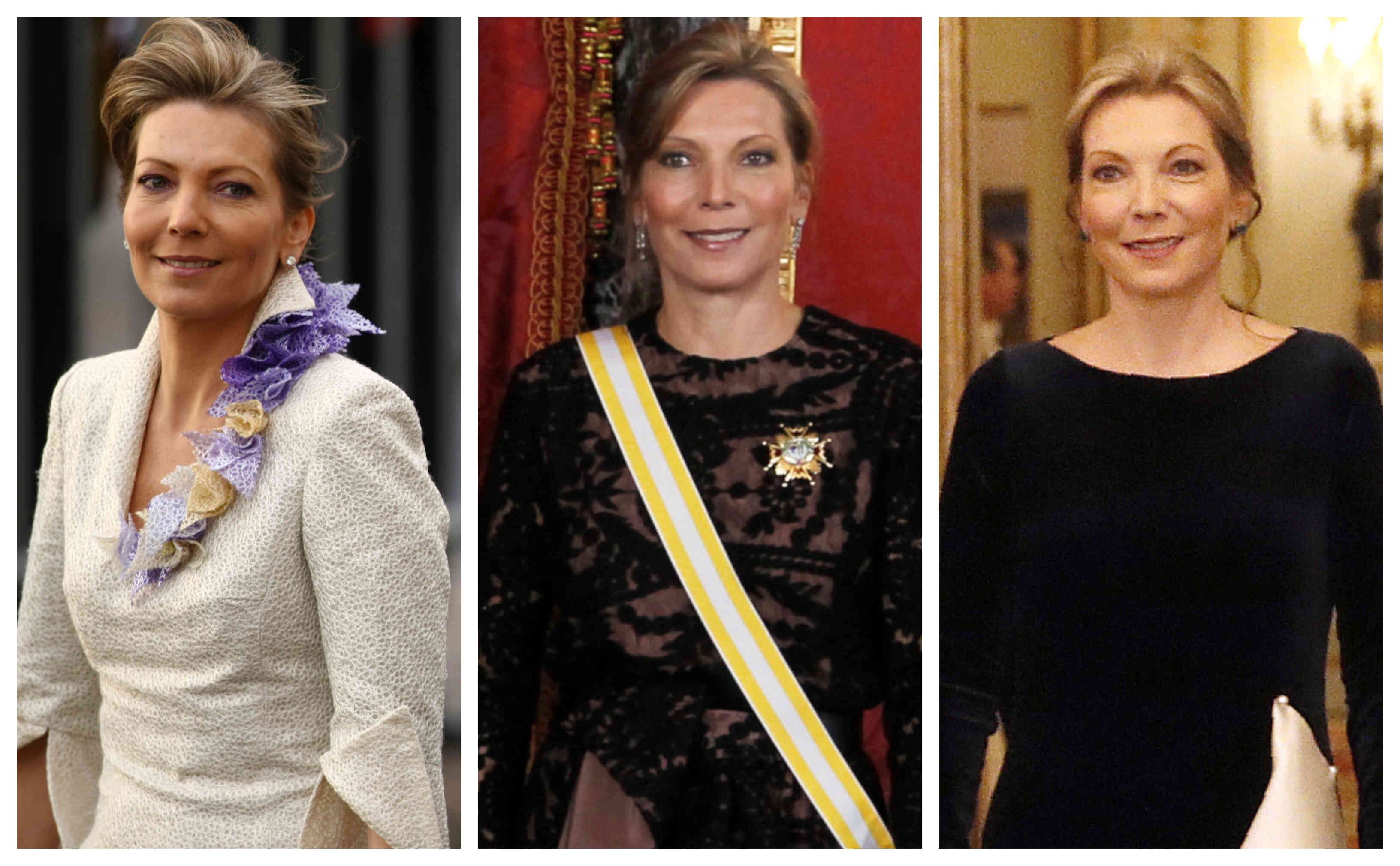 La primera dama Maria Clemencia 'Tutina' Rodriguez de Santos. (Fotos de archivo Revista Semana y Getty)