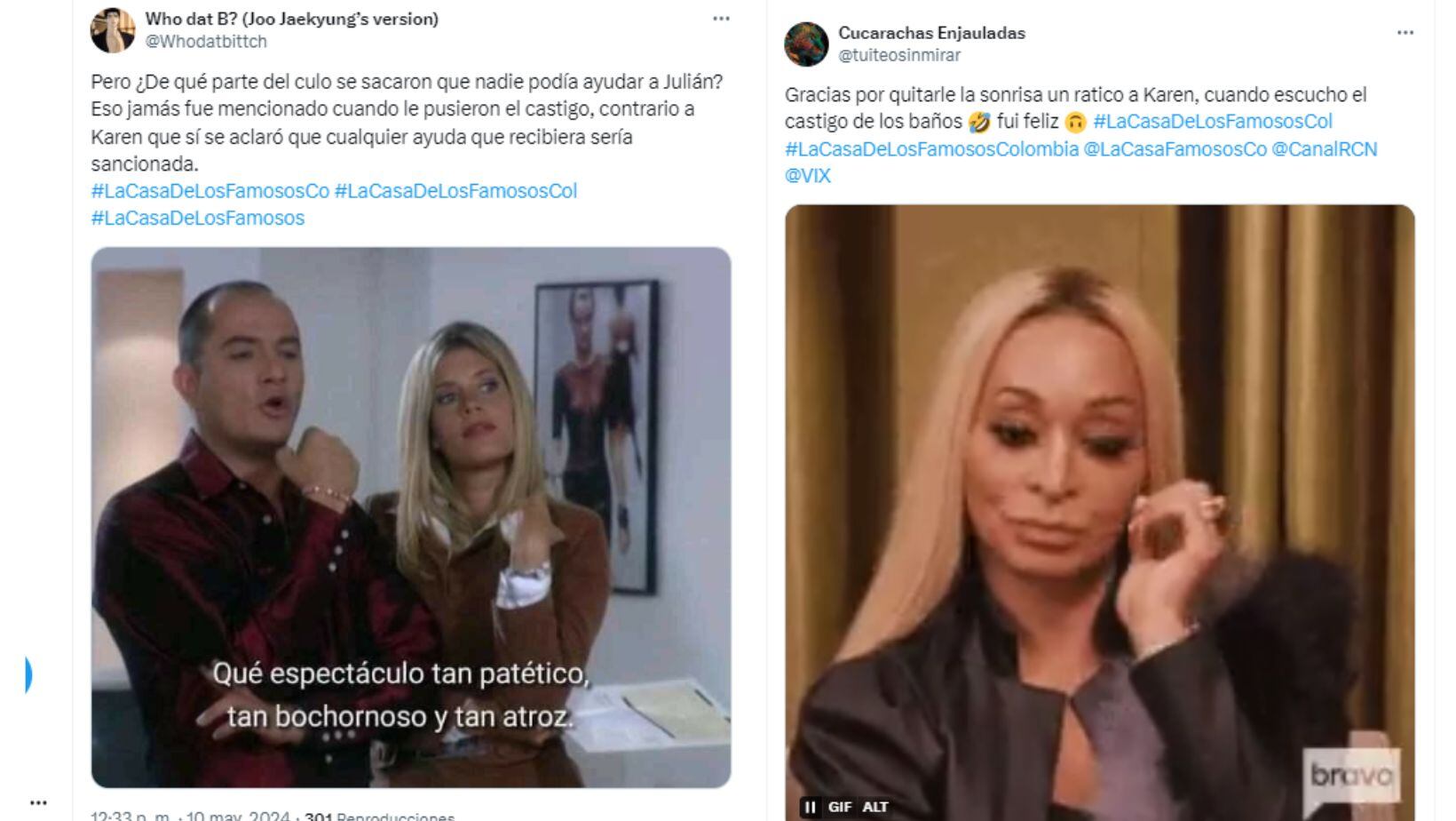 “Ojalá lo haga bien”, reacciones en redes tras el castigo que recibió Karen Sevillano en ‘La casa de los famosos’