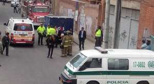 Carro transportador de valores asaltado en el sur de Bogotá