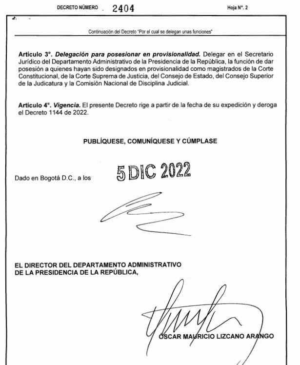 Decreto presidente Gustavo Petro