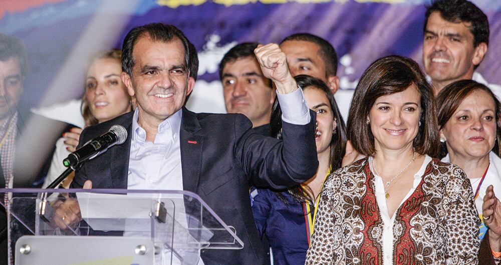 Campaña de Óscar Iván Zuluaga en 2014.