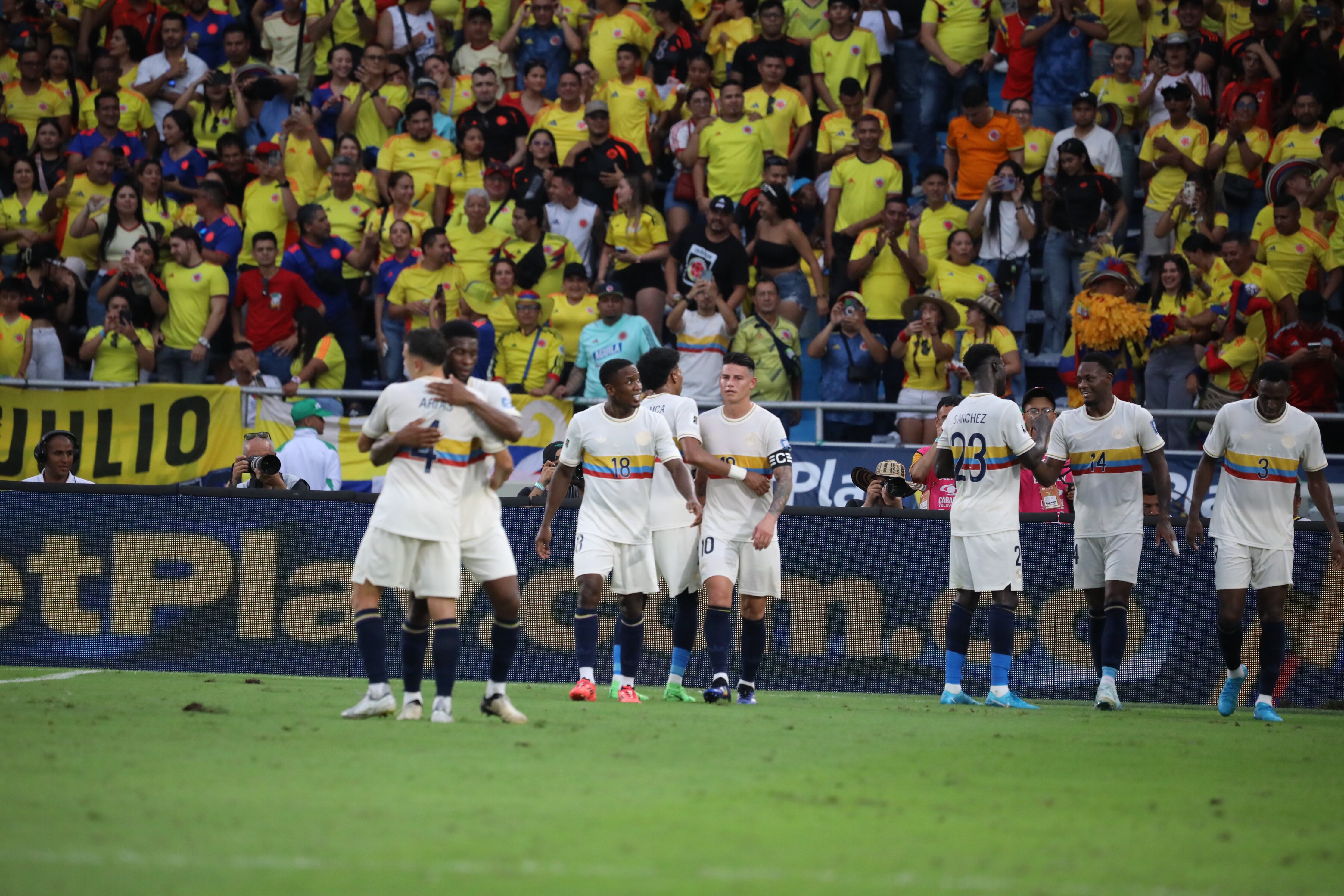 Selección Colombia en el estadio Metropolitano de Barranquilla