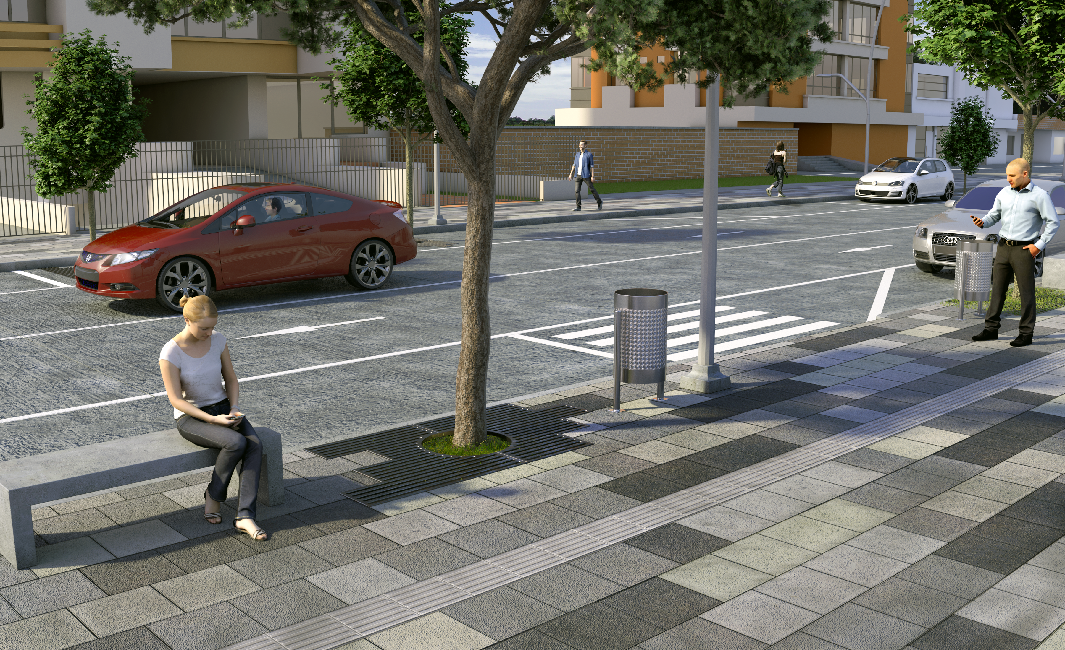 Este es el render de como quedarían las zonas abiertas al público