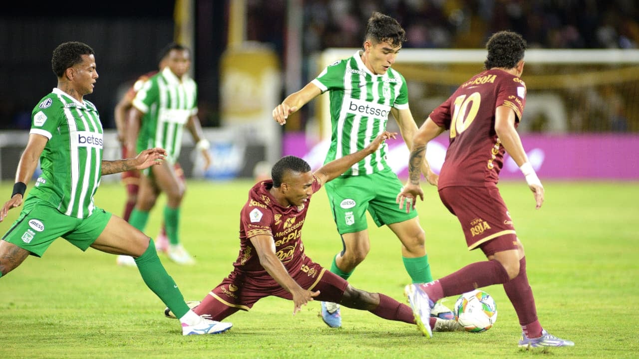 Deportes Tolima vs. Atlético Nacional en la semifinal de la Liga BetPlay.