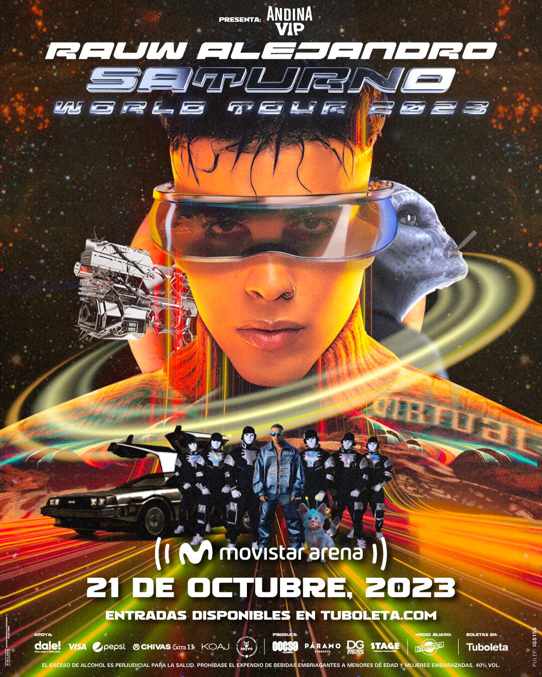 Rauw Alejandro llega a Colombia con su Saturno World Tour 2023 en  Medellín y Bogotá.