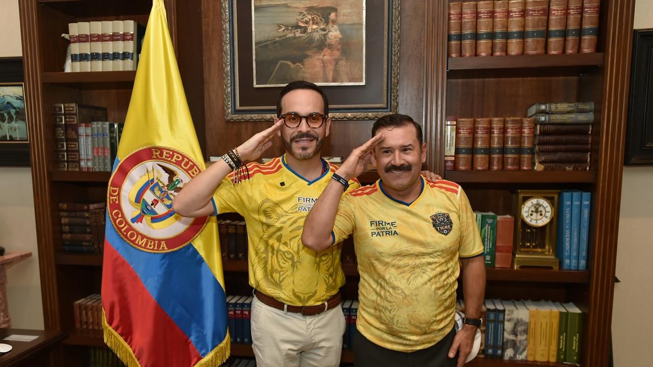 Coronel (r) Raimundo Malagón y Abelardo de la Espriella.