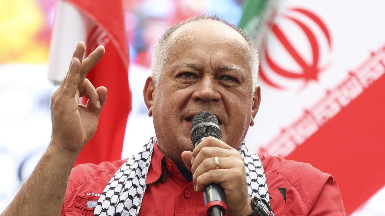 Diosdado Cabello, ministro del Interior del régimen de Venezuela.