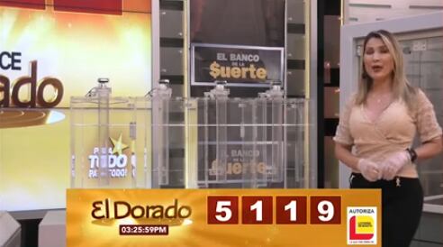 Resultados del sorteo 7255 de la Lotería El Dorado Mañana.