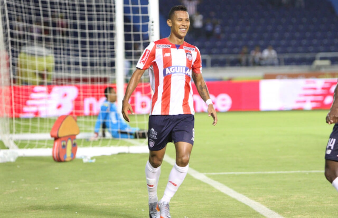 James Sánchez con el equipo de sus amores: Junior de Barranquilla.