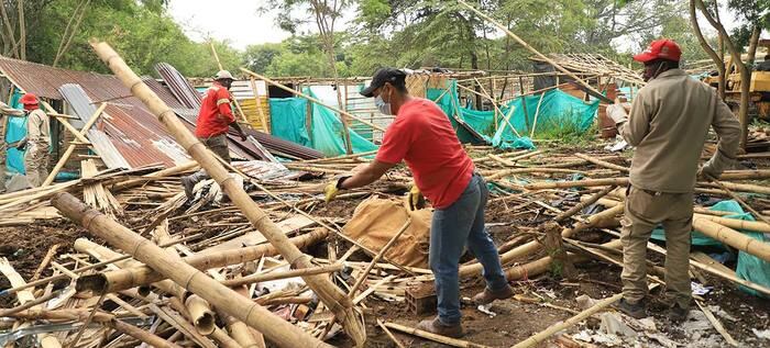 Invasiones en el jarillón del río Cauca en Cali