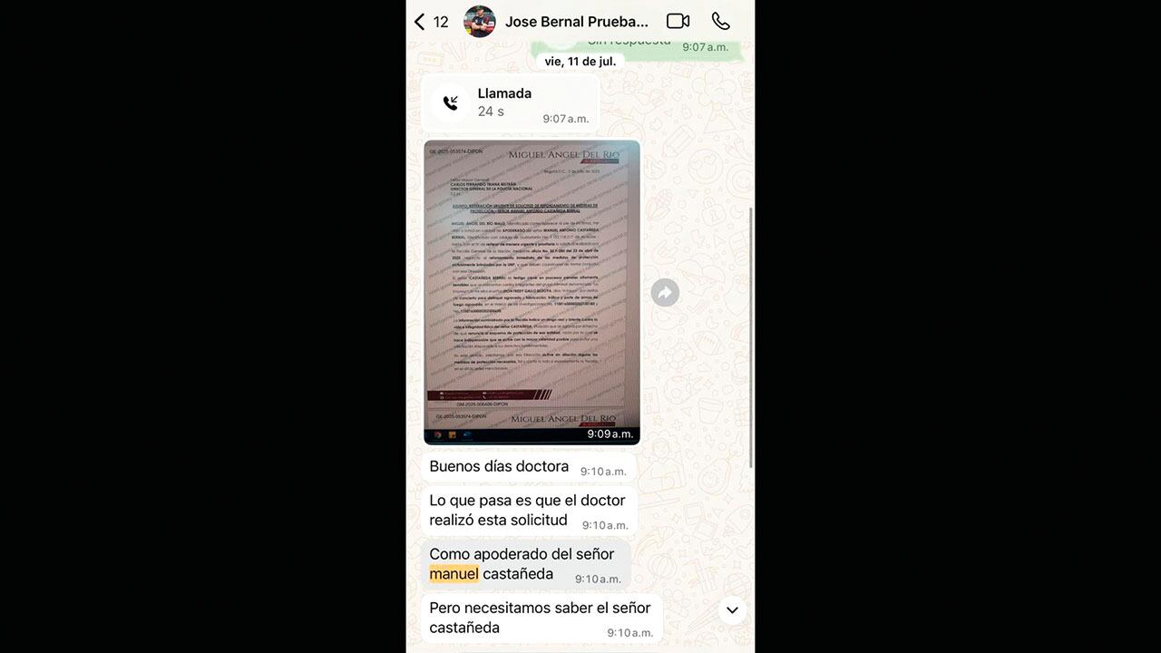 Documentos en contra de Miguel Ángel del Río. 