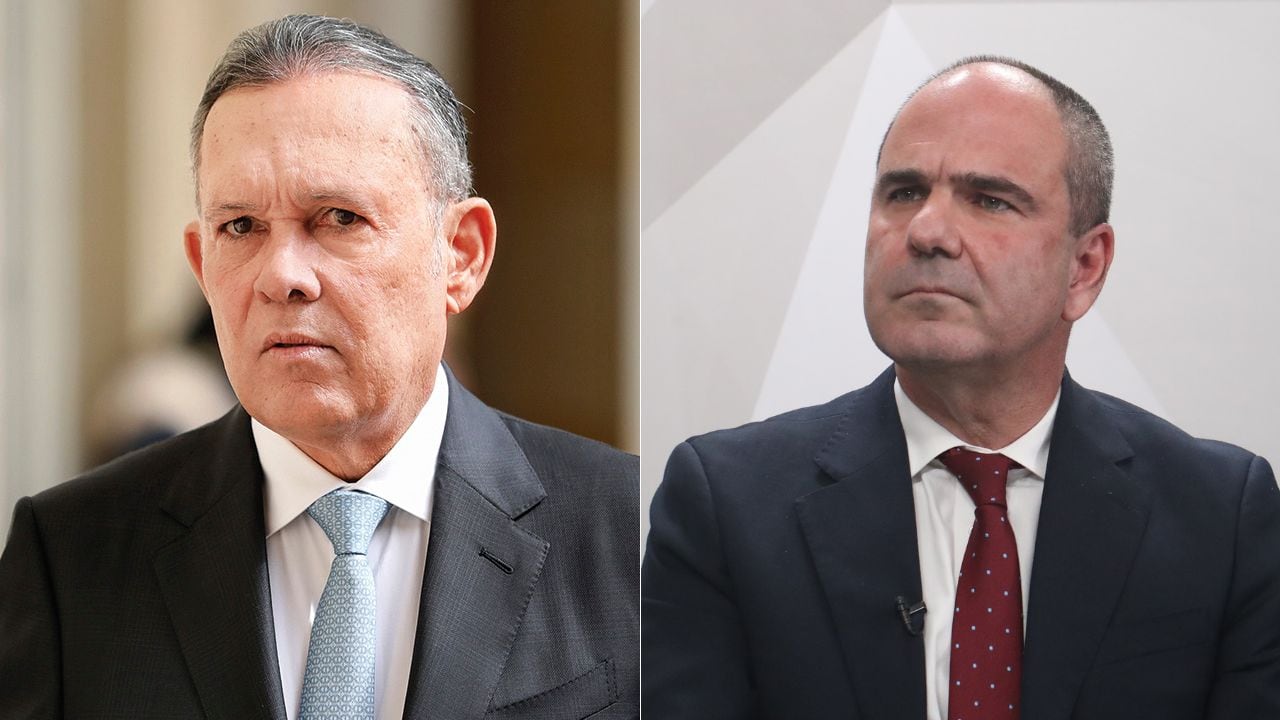 Efraín Cepeda y Gabriel Vallejo, líderes del Partido Conservador y el Centro Democrático.