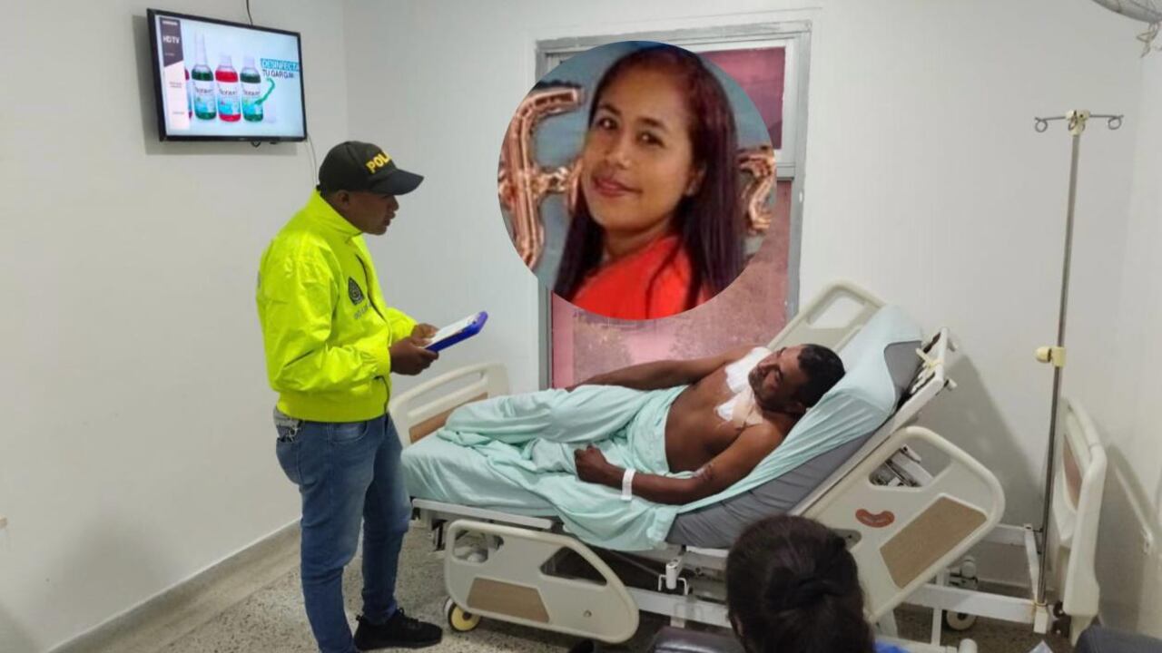 Momento en que capturan a hombre por el feminicidio de su compañera sentimental en Repelón, Atlántico.