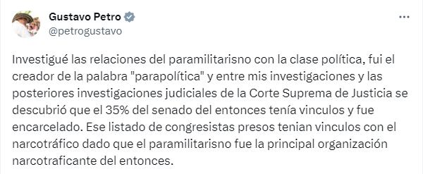 Gustavo Petro le contestó a Iván Name.