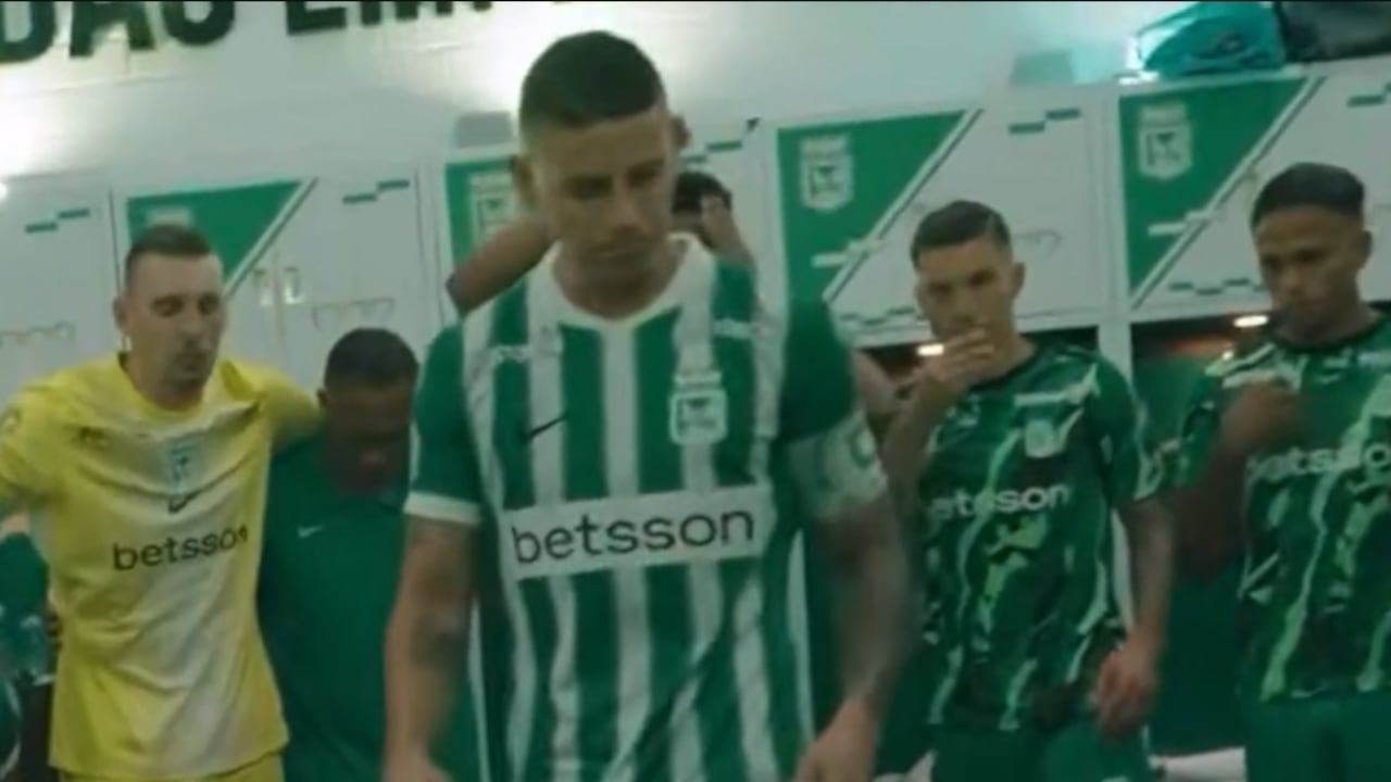 James en el camerino de Nacional