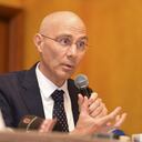 (FILES) This file photograph taken on March 21, 2019, shows assistant High Commissioner for Protection UNHCR, Volker Turk, speaking during a press conference in Dhaka on March 21, 2019. - United Nations chief will seek to appoint his colleague Volker Turk of Austria as the next High Commissioner for Human Rights, diplomats and rights groups said on September 8, 2022. (Photo by MUNIR UZ ZAMAN / AFP)