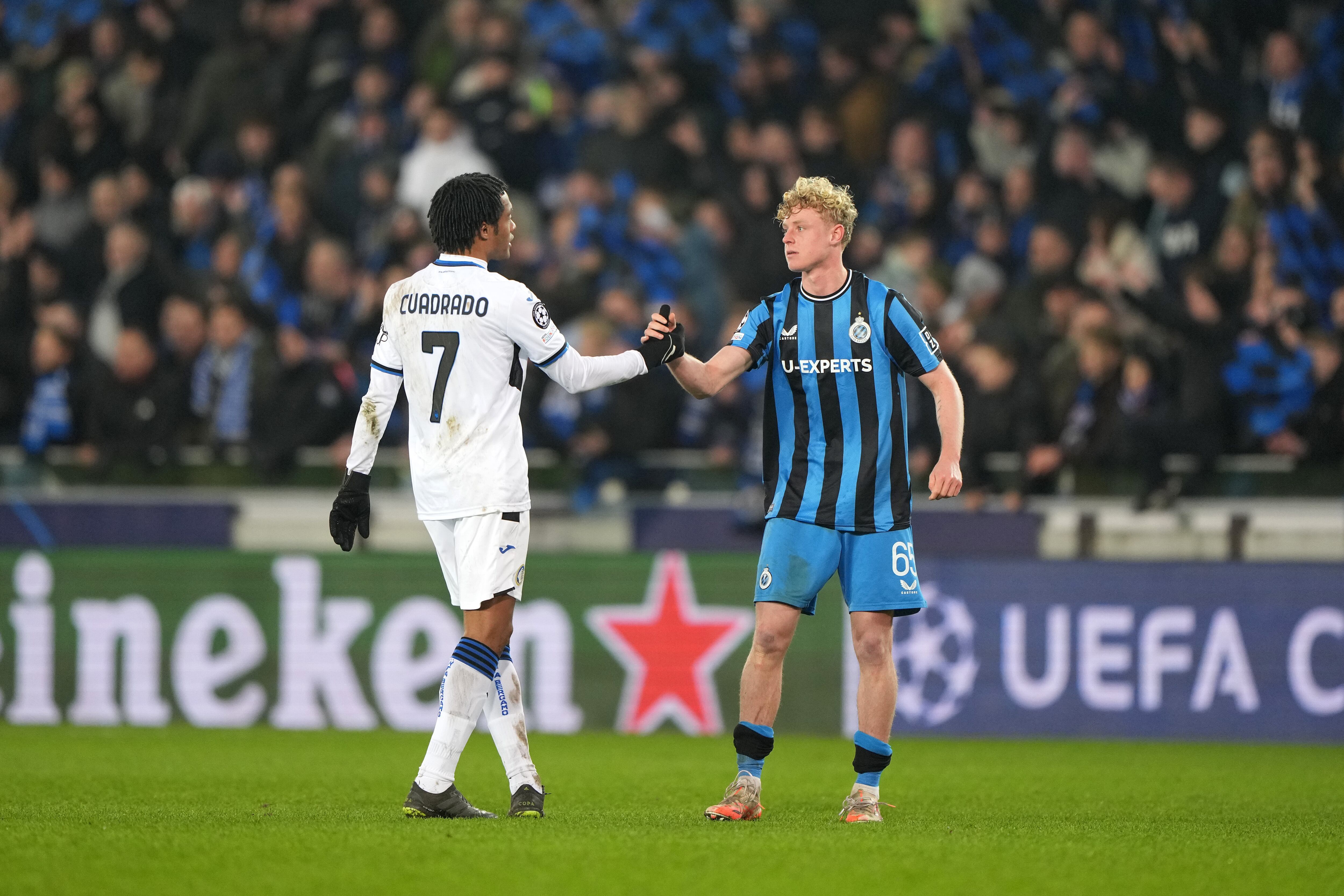 Cuadrado tuvo minutos en Champions con Atalanta.