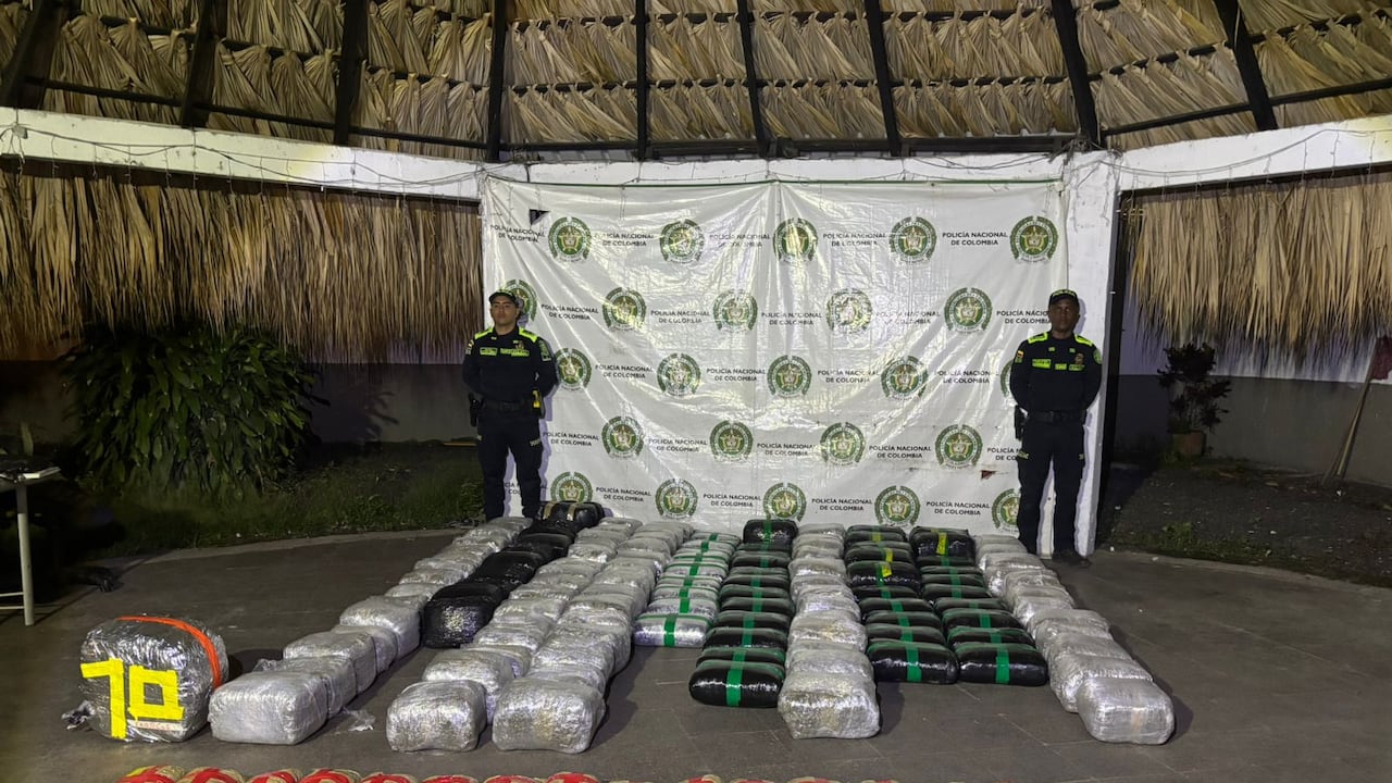 Incautación de droga en el Valle del Cauca.