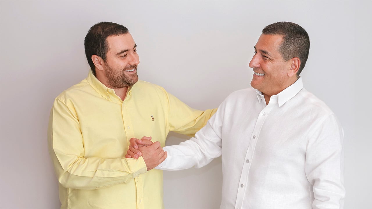 Yamil Arana Padauí, gobernador de Bolívar, y Dumek Turbay, alcalde de Cartagena.