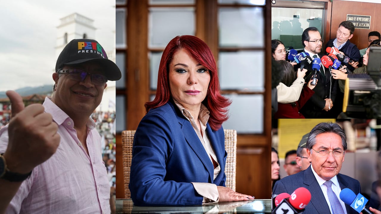 Gustavo Petr, Gloria Arizabaleta y Néstor Humberto Martínez.