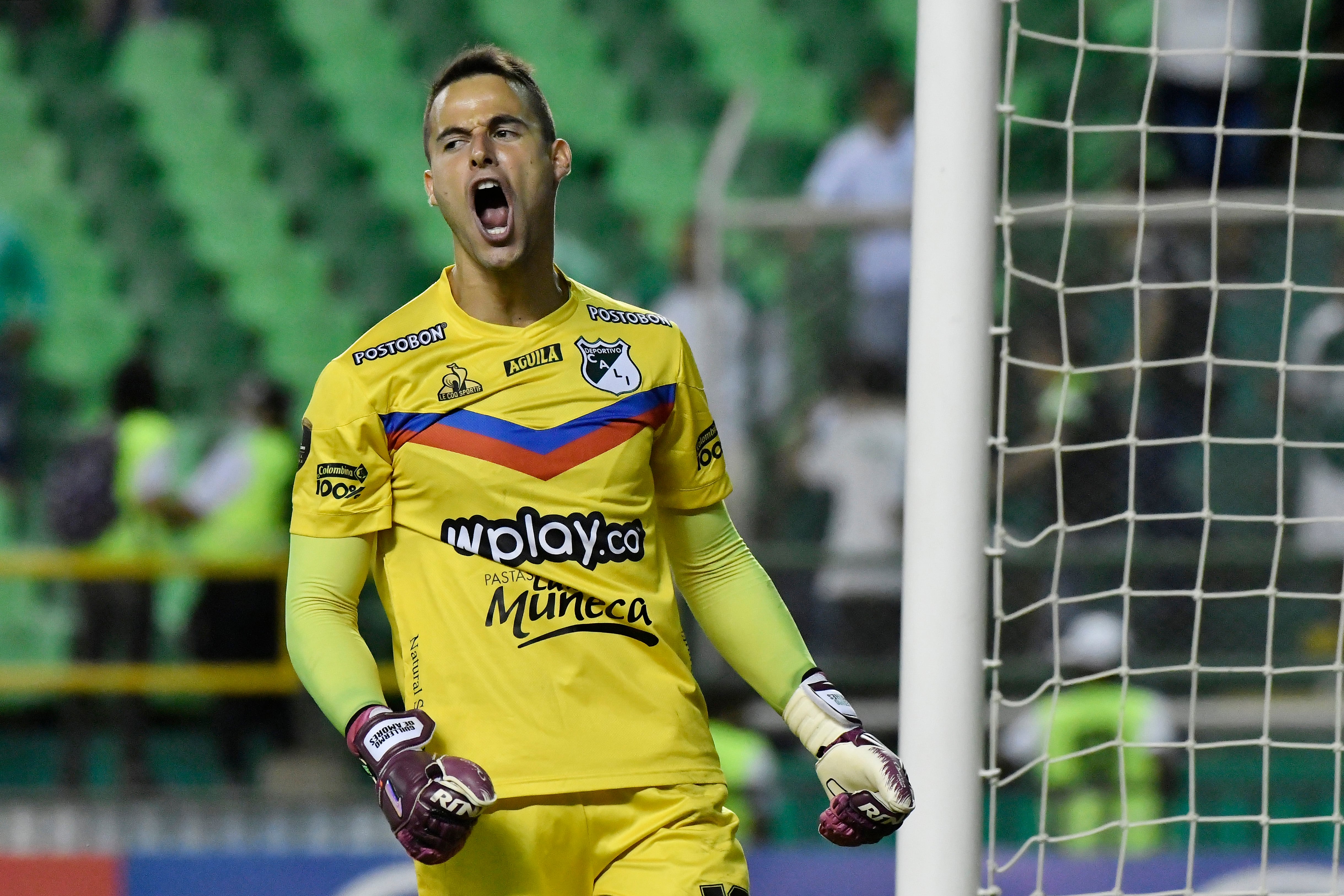 Guillermo de Amores cuando jugó para Deportivo Cali.