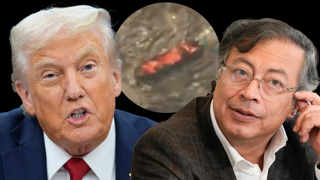 Donald Trump y Gustavo Petro.