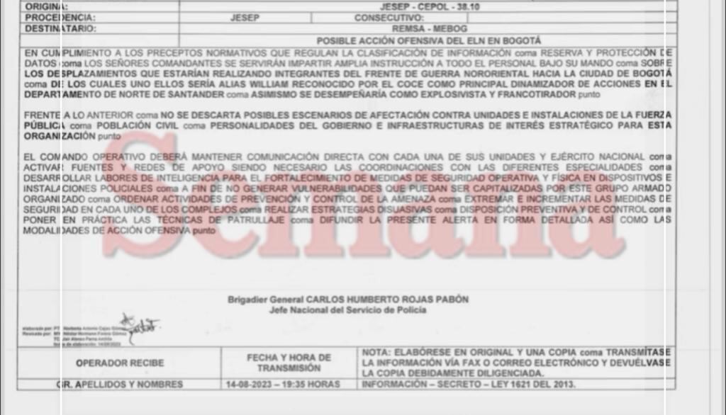 La Policía ordenó extremar medidas por posibles ataques.