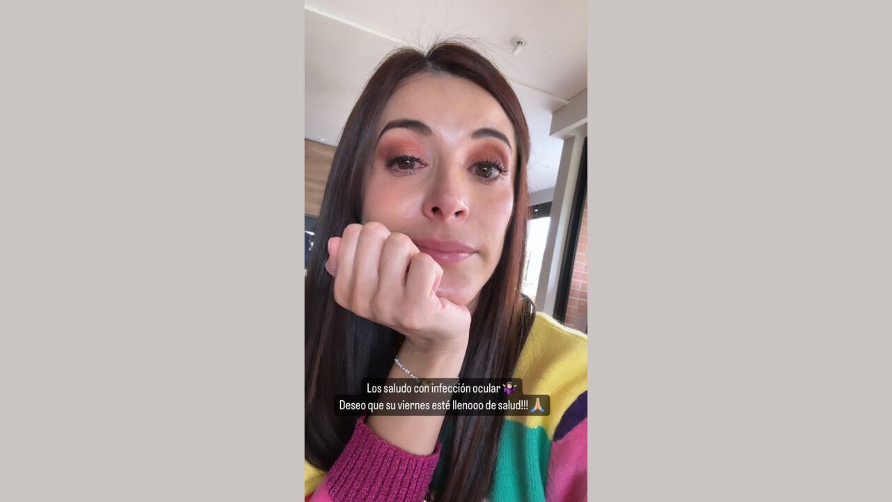 Alejandra Giraldo se refiere a su enfermedad en los ojos