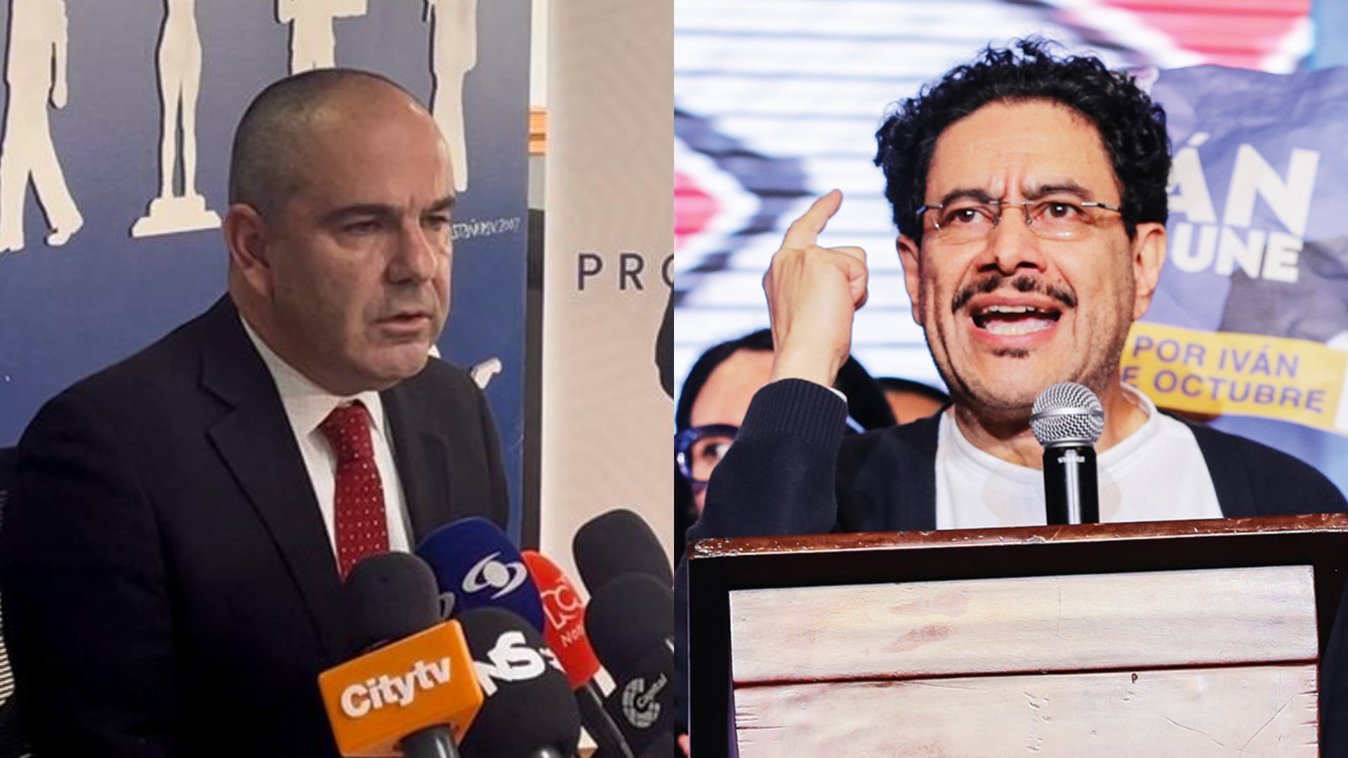 Gabriel Vallejo e Iván Cepeda.