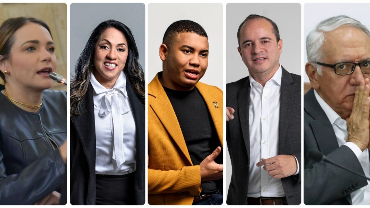 Carolina Arbeláez, Marelen Castillo, Miguel Polo, Juan Espinal y Guillermo Alfonso Jaramillo.