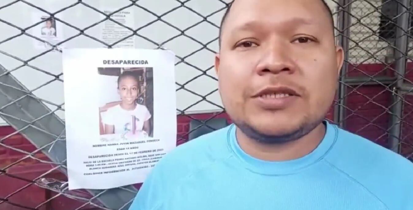 Buscan desesperadamente a Hanna, menor de 14 años que desapareció al salir del colegio en Cali.