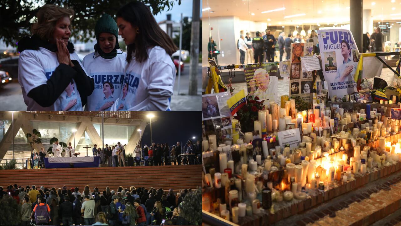 Jornada de oración por la salud de Miguel Uribe Turbay, en la Fundación Santa Fe.