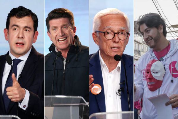 Rodrigo Lara, Diego Molano, Jorge Enrique Robledo y Nicolás Ramos.