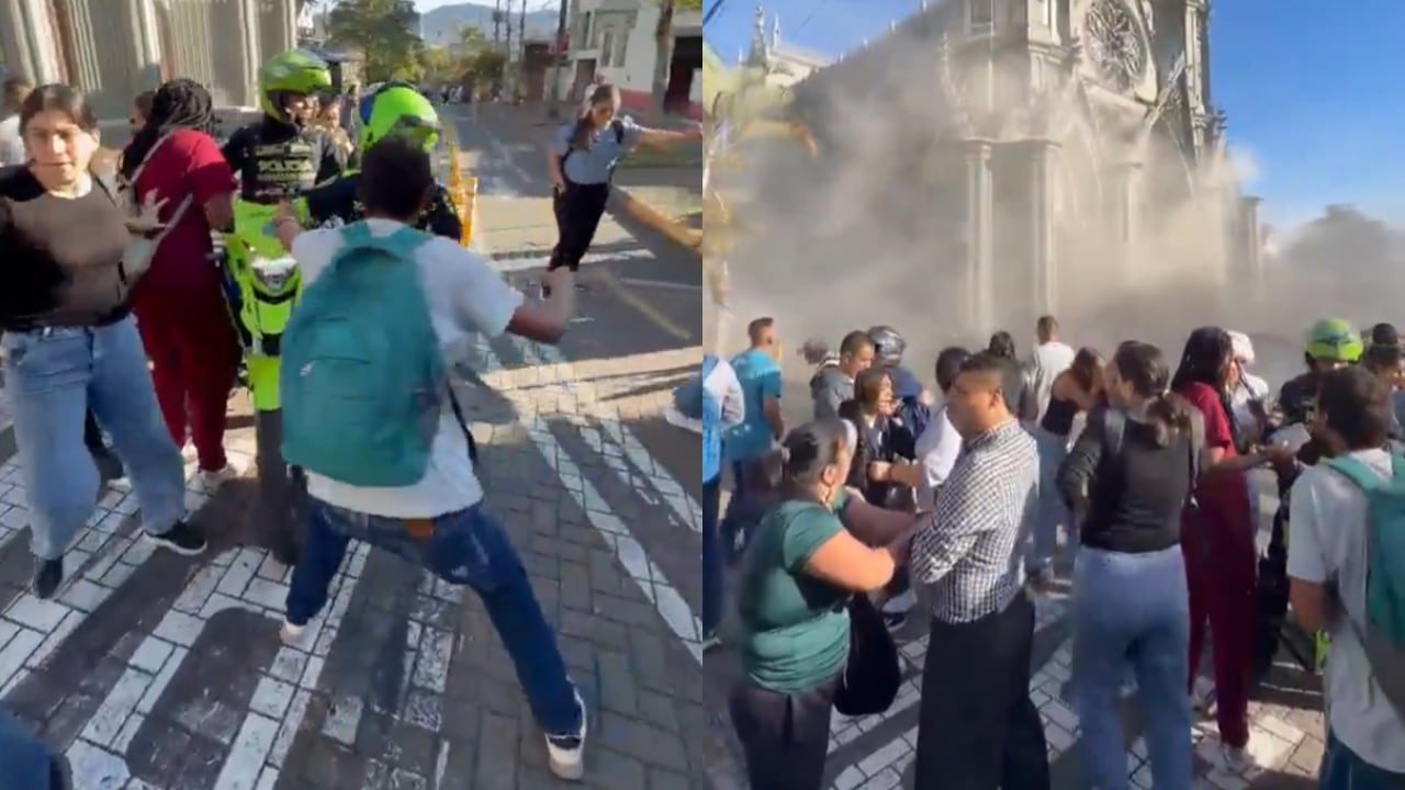 Este fue el momento en el que se registró la situación.