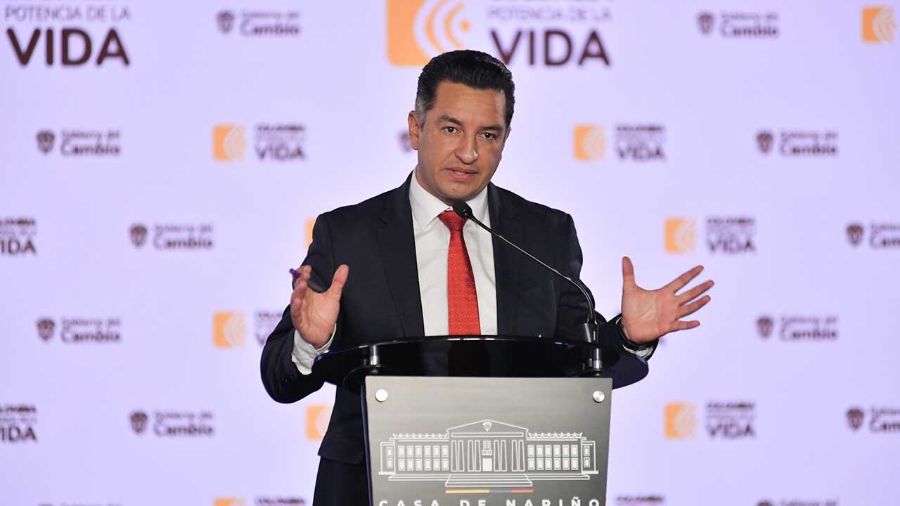 Andrés Idárraga, ministro encargado de Justicia.