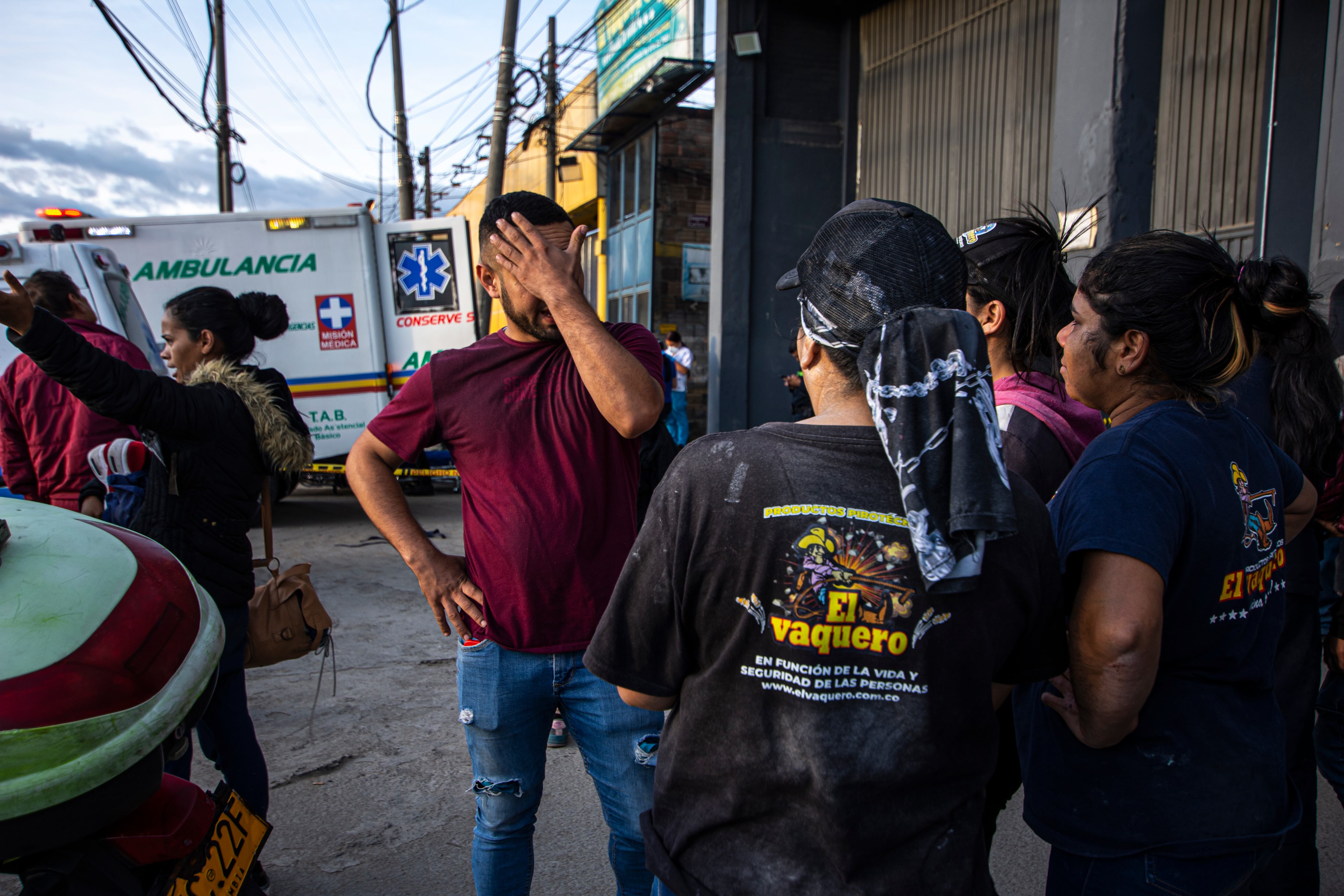 Explosión en la fábrica de pólvora El Vaquero en el municipio de Soacha, Cundinamarca