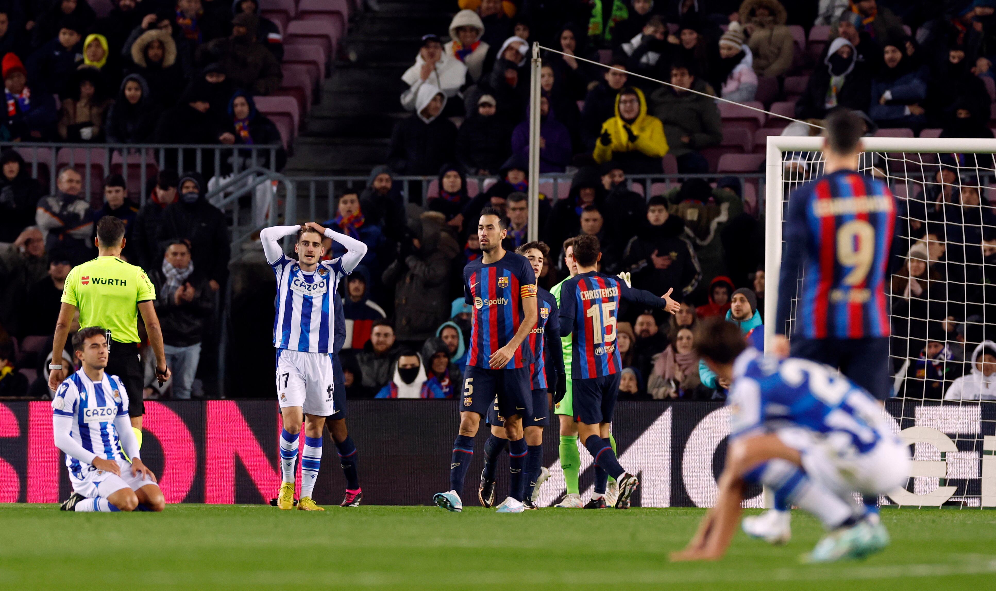El lamento de la Real Sociedad tras caer en cuartos de final de Copa del Rey.