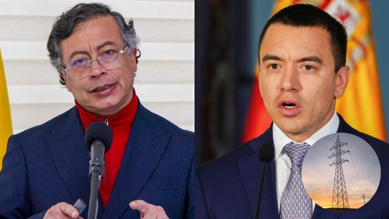 Gustavo Petro y Daniel Noboa.