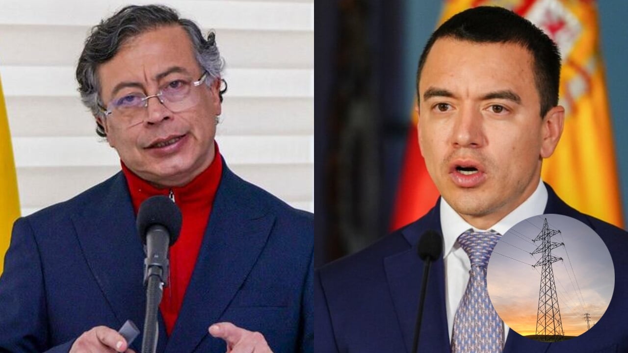 Gustavo Petro y Daniel Noboa.