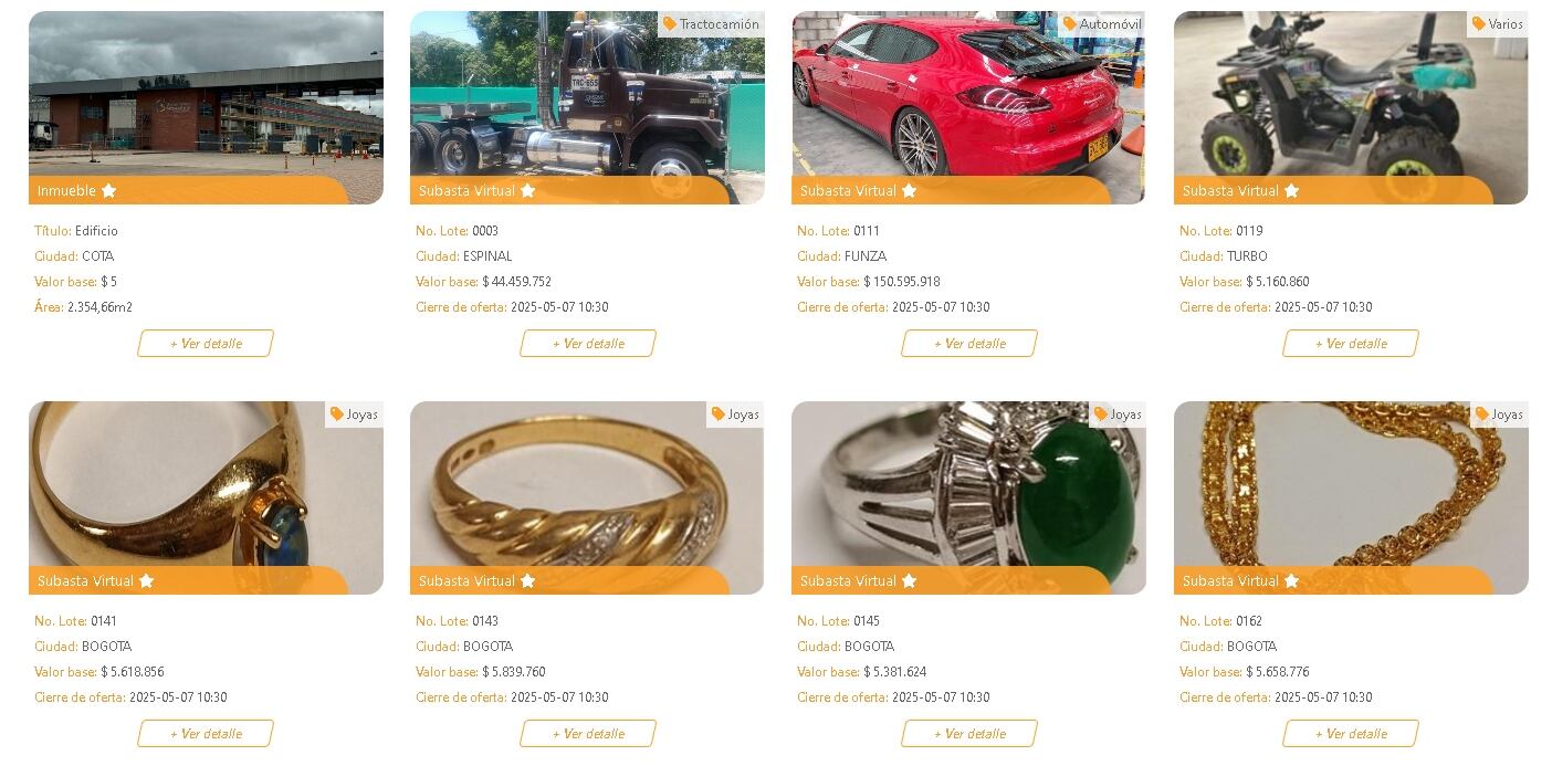 Los interesados deben registrarse en la plataforma de El Martillo.