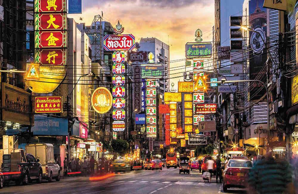 Calle típica de las ciudades del este de China. Foto: iStock.