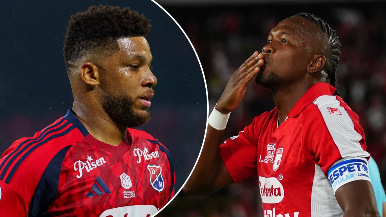 Frank Fabra y Hugo Rodallega, referentes de Independiente Medellín y Santa Fe, respectivamente