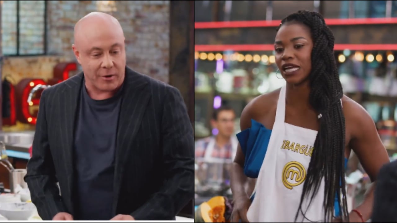 Jorge Rausch y Catherine Ibargüen en Masterchef Celebrity