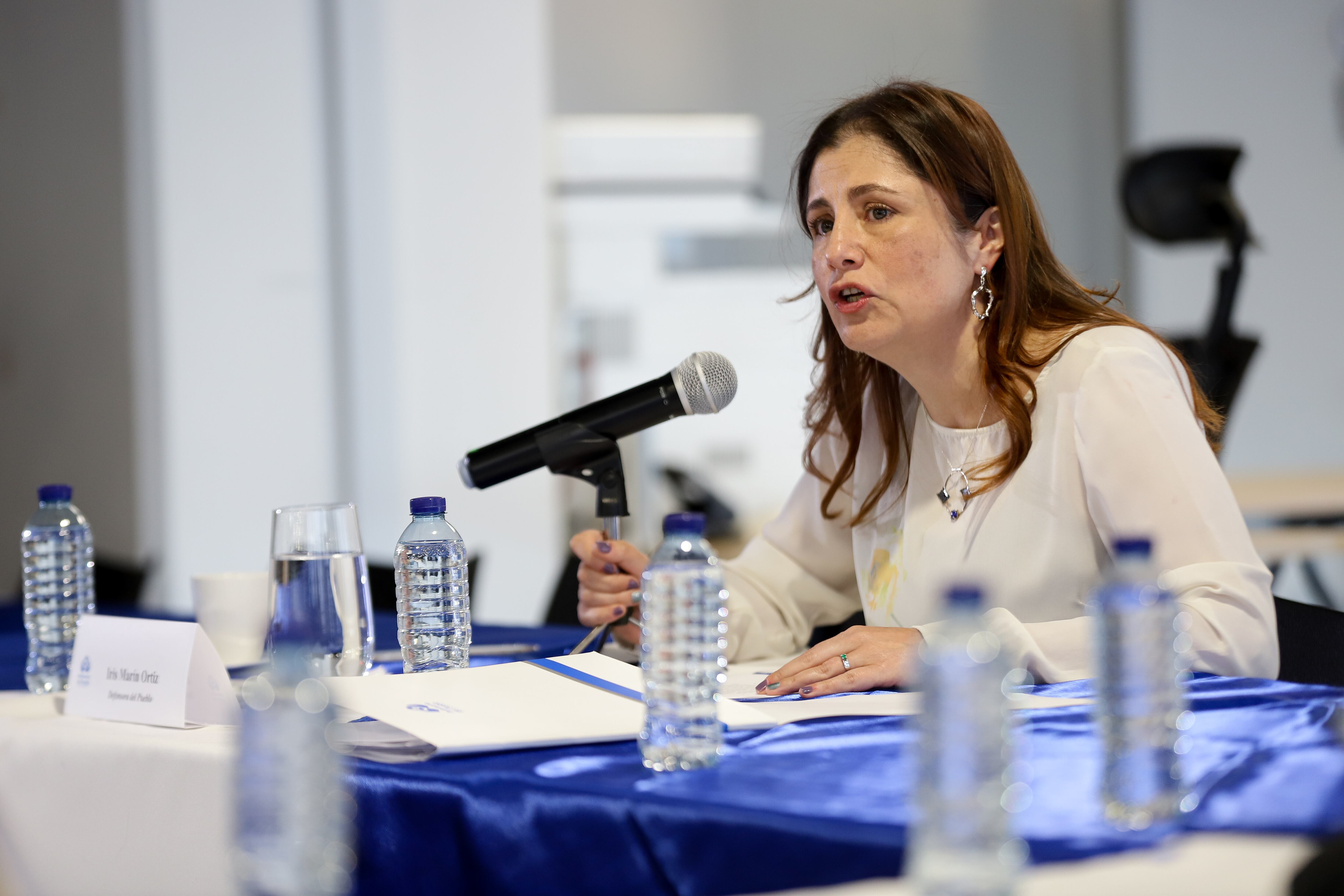 Rueda de prensa de la Defensora del Pueblo Iris Marín Ortiz