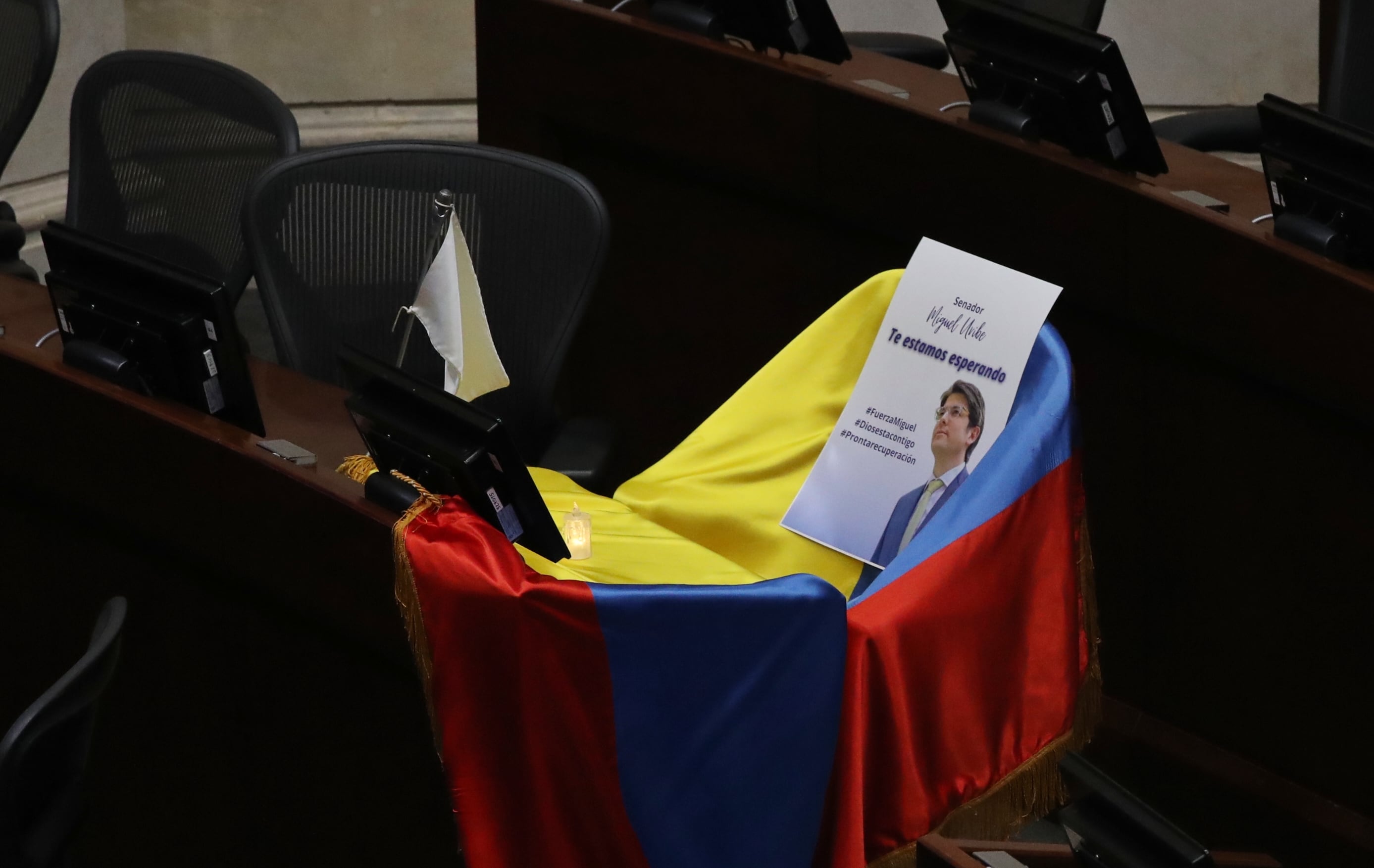 Curul del Senador Miguel Uribe Turbay