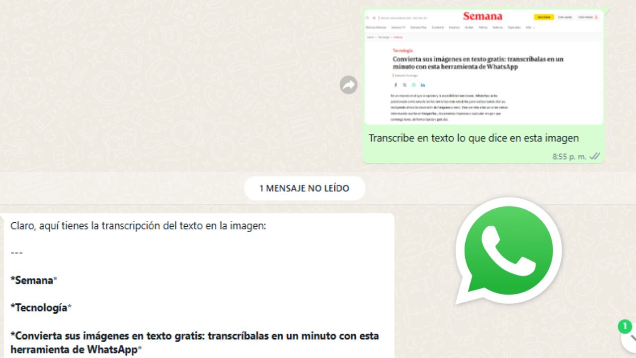 WhatsApp ha hecho posible que sus usuarios transcriban texto desde imágenes de manera gratuita y rápida, simplificando el acceso a información importante en su día a día.