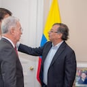 El expresidente Álvaro Uribe estuvo reunido durante una hora con el presidente Gustavo Petro.